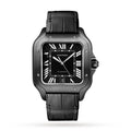Santos de Cartier Large Model | 40mm, Two-Tone Steel & ADLC, Rubber, Black Dial