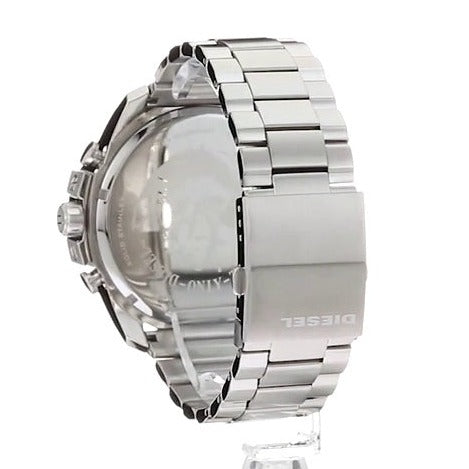 Diesel DZ4417 Mega Chief Chronograph Men's Watch – Blue Dial & Silver Stainless Steel Strap