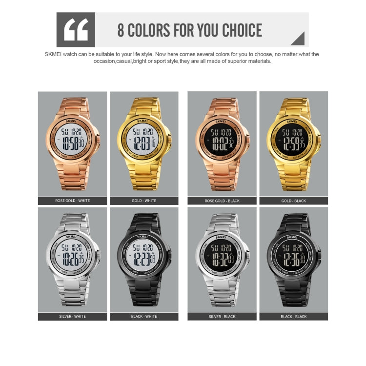 skmei-1712-dual-time-led-digital-display-luminous-stainless-steel-strap-electronic-watchgold-and-white