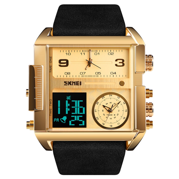 skmei-1391-multifunctional-men-business-digital-watch-30m-waterproof-square-dial-wrist-watch-with-leather-watchbandgold-black
