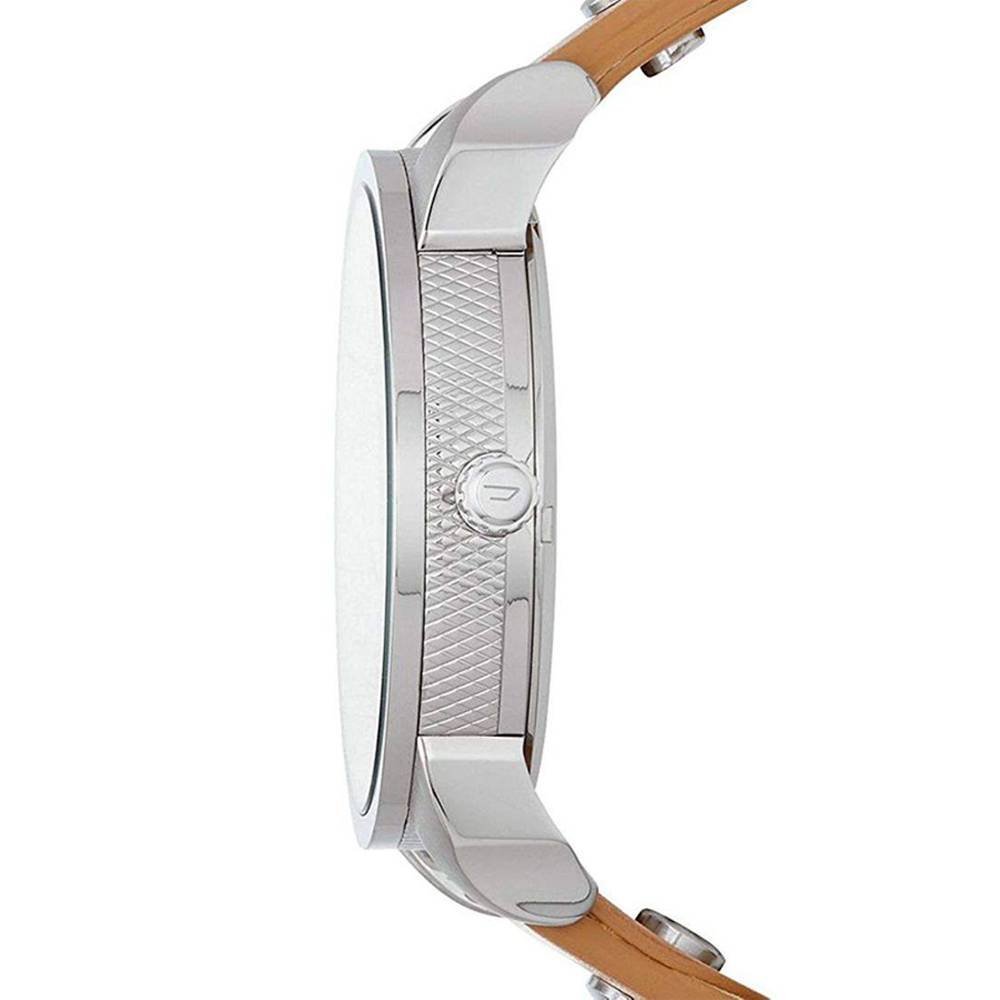 Diesel DZ7308 Mini Daddy Chronograph Men's Watch – Blue & Black Dial & Brown Leather Strap